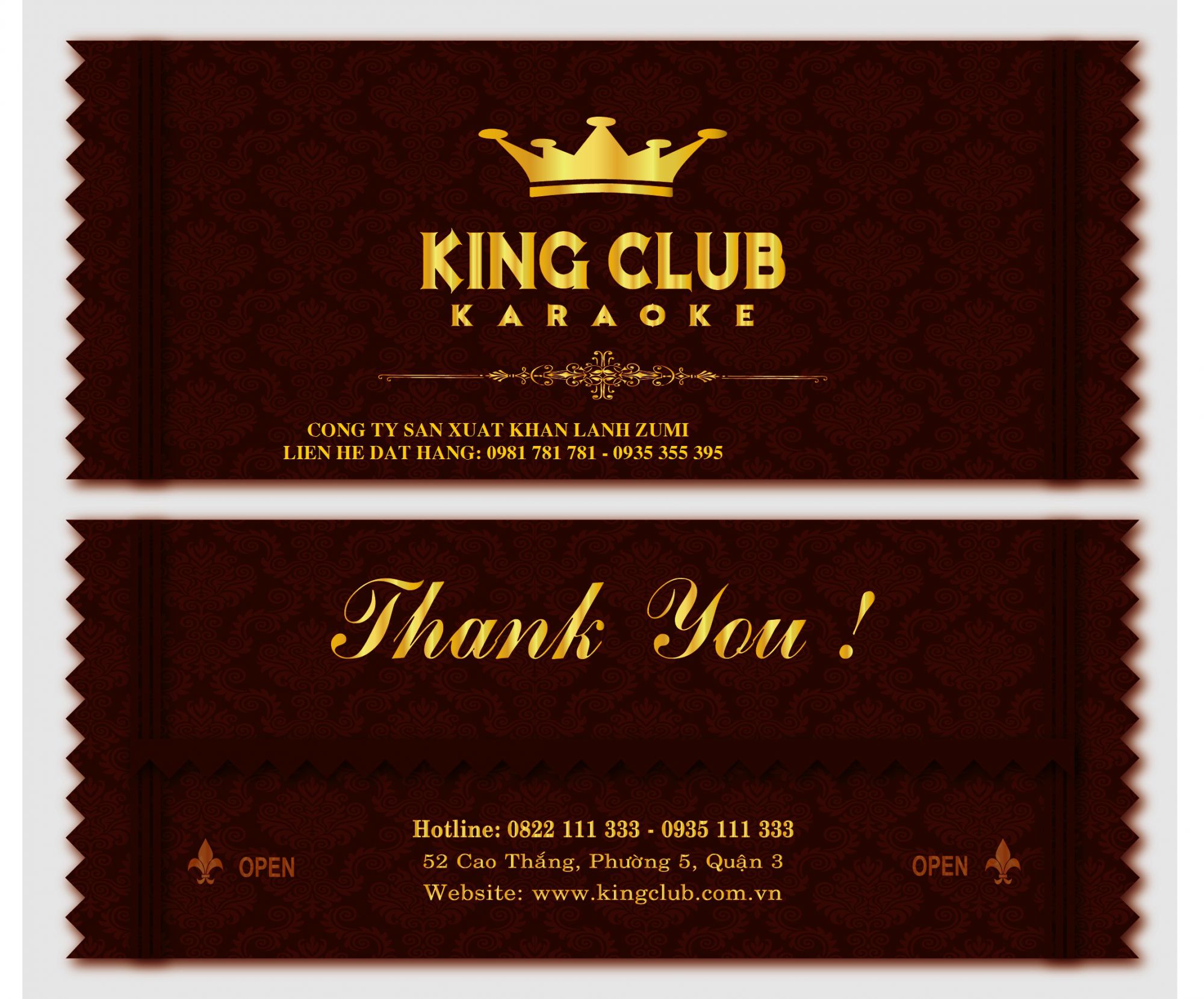 khăn giấy ướt quán karaoke