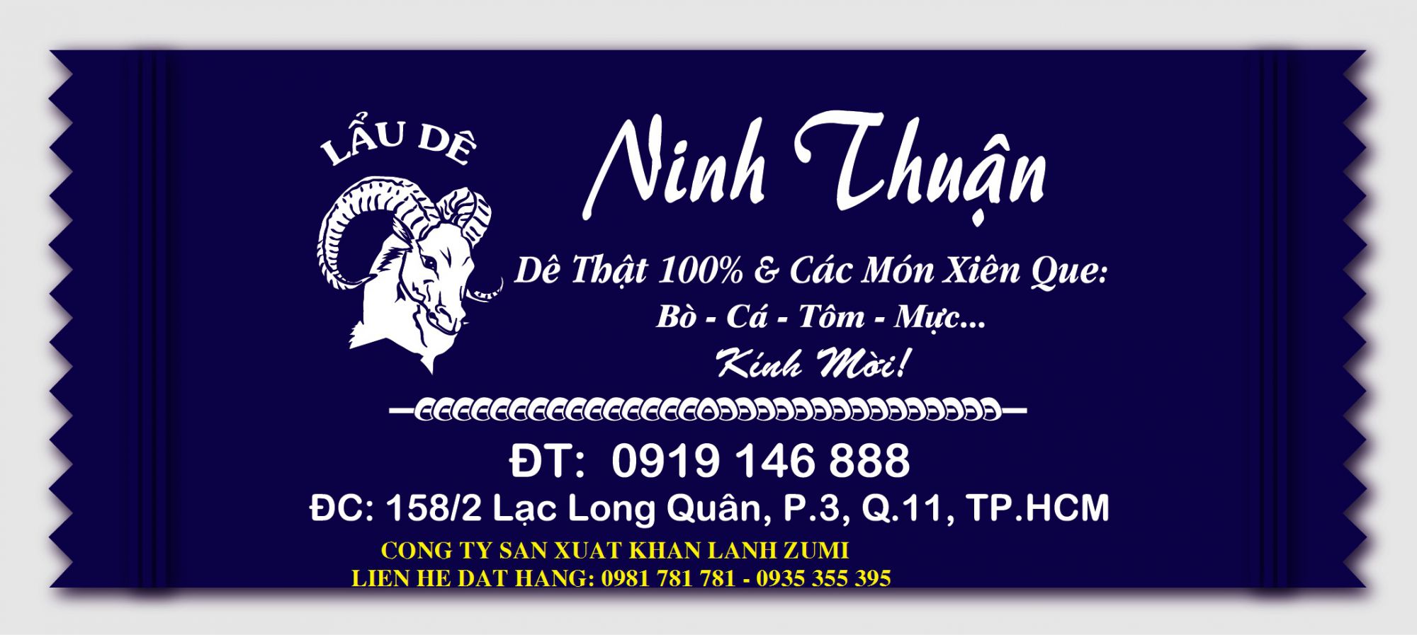 khăn lạnh nhà hàng vũng tàu