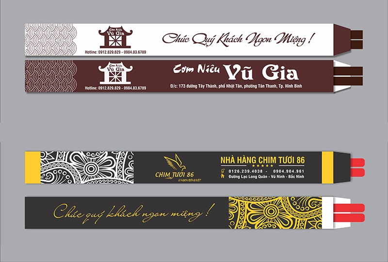 in bao đũa nhà hàng quận 1